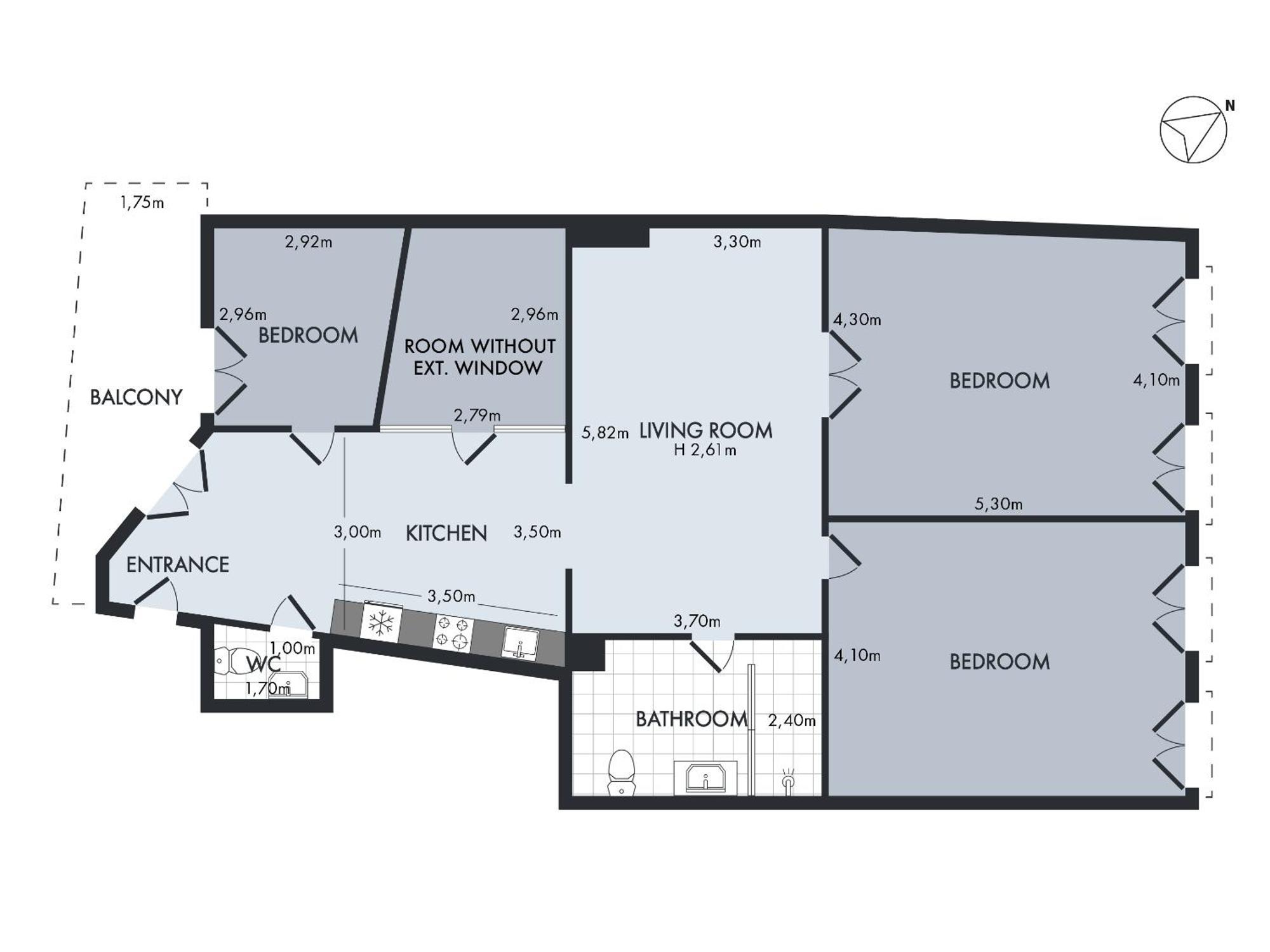 Sanders Leaves - Chic Three-bedroom In Downtown Leilighet *